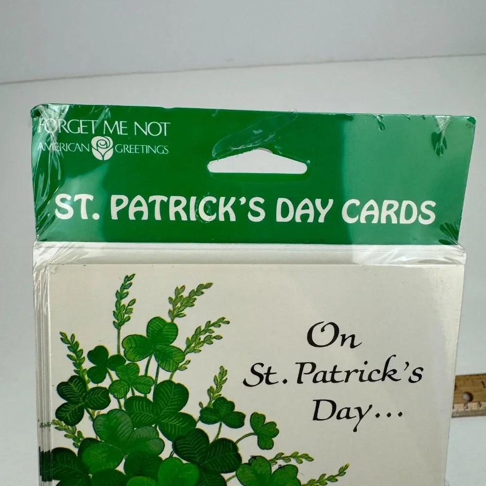 Sealed Vtg Saint St Patricks Pattys Day Greeting Cards w Envelopes Holiday Retro